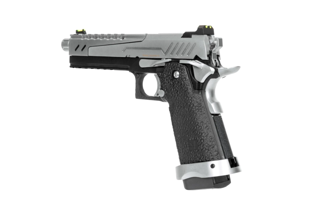 Hi-Capa 5.1 Split Side Pistol Replica - Black / Chrome