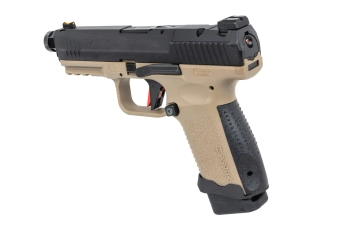 Cybergun x SAI Canik TP9 Elite Combat Green Gas Half-Tan airsoft Pistol