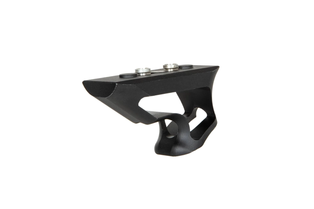 Aluminiowy kątowy chwyt przedni CNC KeyMod - Czarny