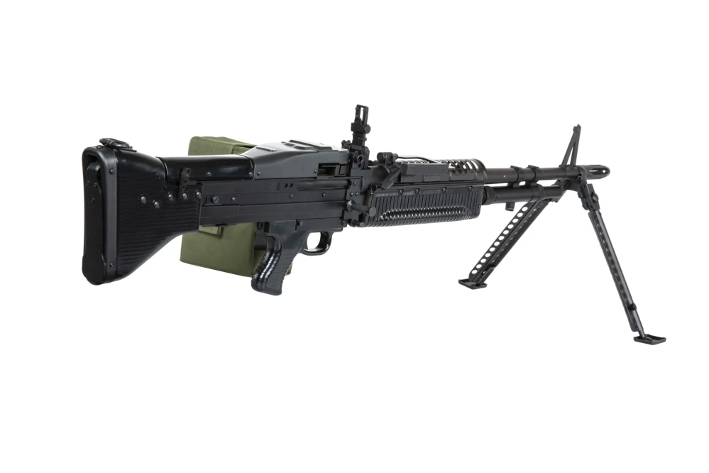 Karabin maszynowy ASG A&K M60N (wersja stalowa) (OUTLET)