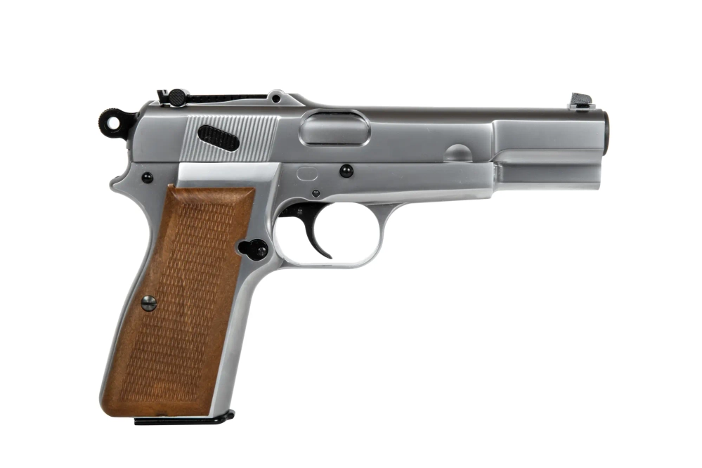 Browning Hi Power MK III Pistol Replica - Silver