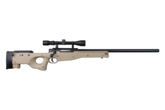Fusil de airsoft rifle de francotirador MB01 con visor - bronceado