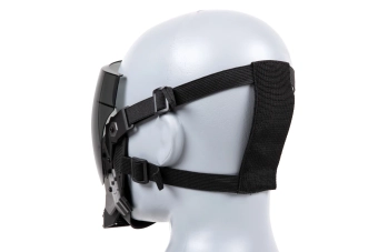 Cyberpunk Commander Mask – Black