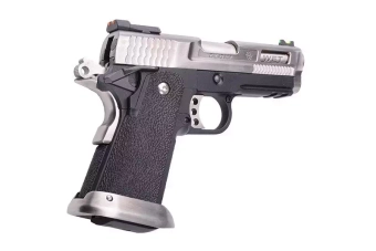 Replika pistoletu Hi-Capa 3.8 Force Brontosaurus - srebrna