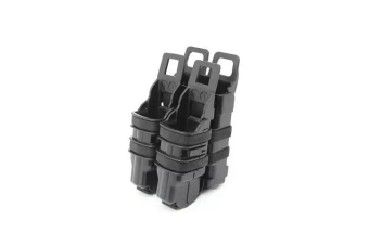 Jeu de pochettes FAST pour chargeurs 5.56 et 9mm - noir