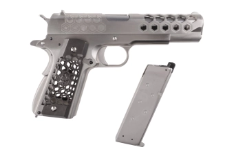 Airsoft pistole 1911 Hex Cut V.3 - Stříbrný