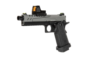 Réplique de pistolet Hi-capa 5.1 Split Slide - gris/noir (avec viseur BDS) 
