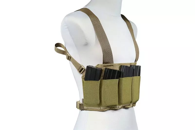 Nízkoprofilová vesta Speed Chest rig - Coyote Brown