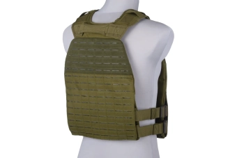 Gilet plate carrier découpé au laser - vert olive