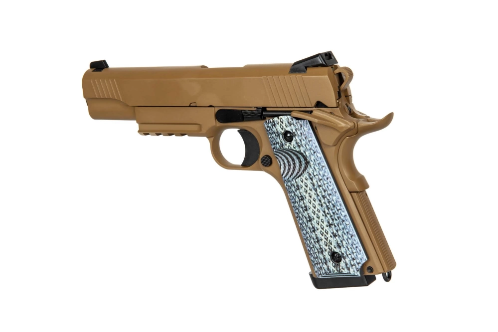 Pistola de airsoft Double Bell CQBP 739 CO2 Tan