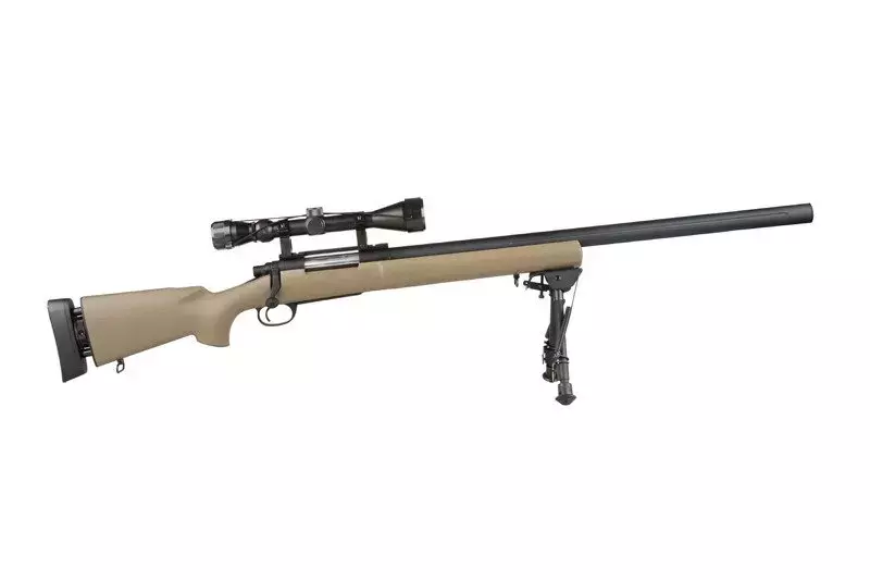 Réplique du fusil de précision SW-04J Army avec lunette et bipied (Upgraded) - tan 