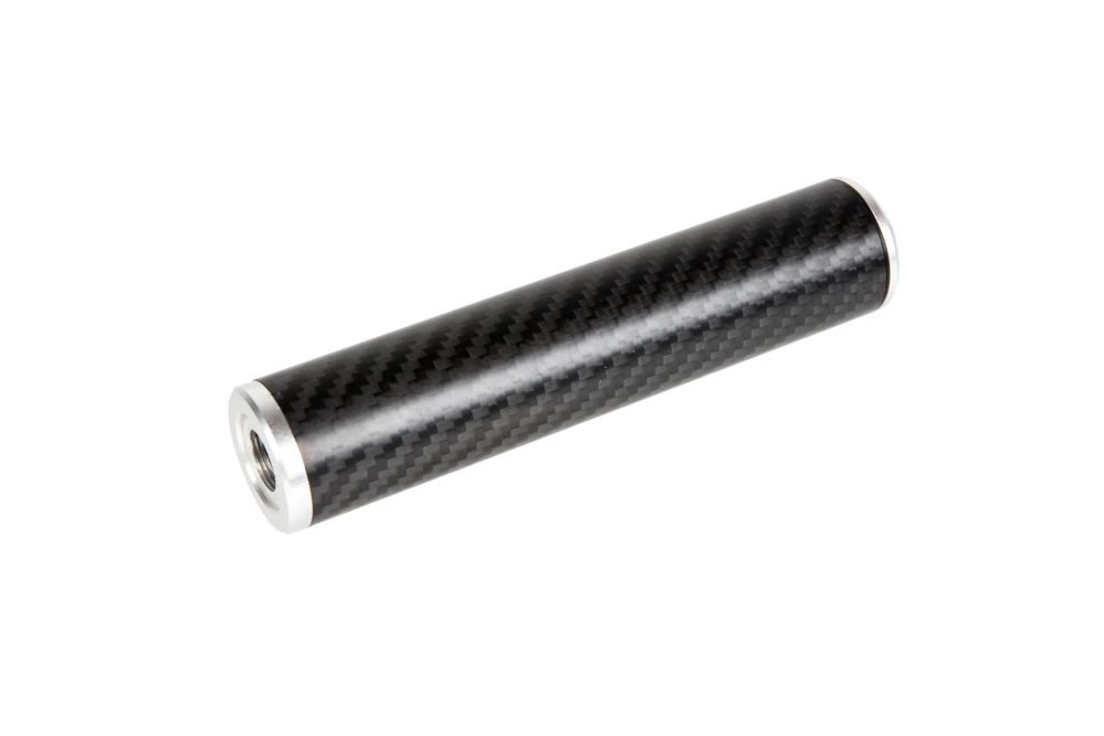 Karbonowy tłumik dźwięku 30x150mm - Srebrny