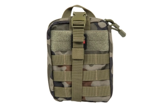 Apteczka zrywana Molle z naszywką Medyk GFC Tactical Wz. 93 Pantera Leśna
