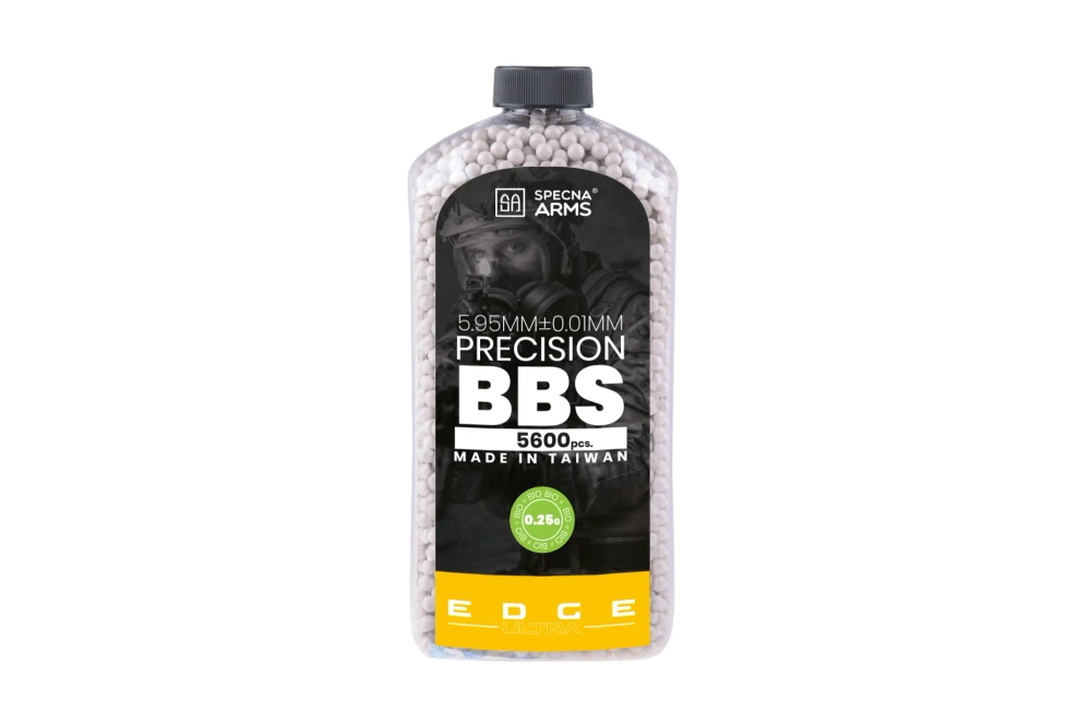 Specna Arms EDGE ULTRA™ BIO 0,25g precisiekogels - 5600 stuks - wit - flesje