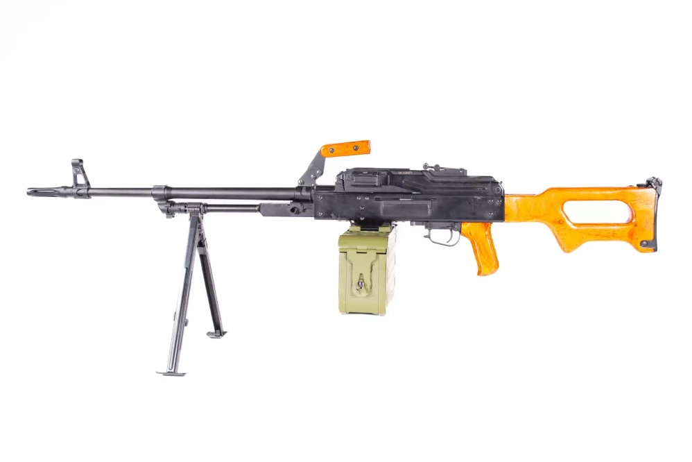 AK-PKM submachine gun replica with wooden elements (OUTLET)