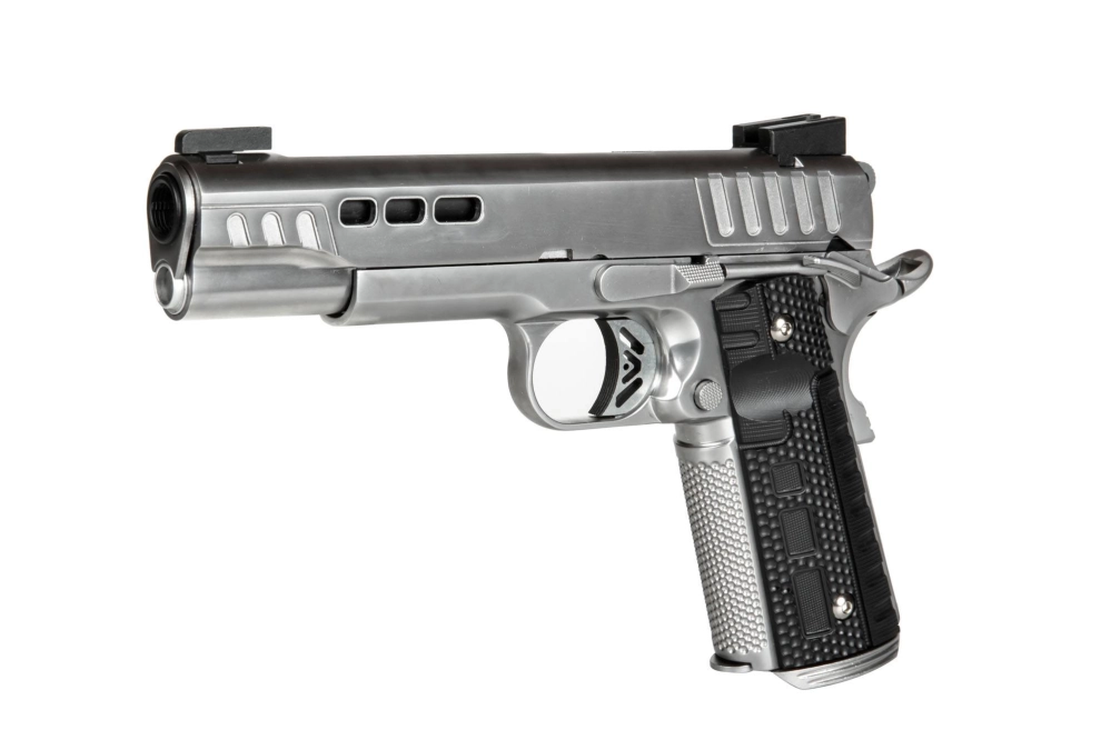 Airsoft pistole Ascend KP1911 - Stříbrná