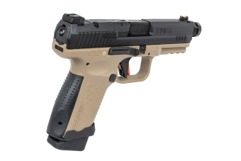 Cybergun x SAI Canik TP9 Elite Combat Green Gas Half-Tan airsoft Pistol