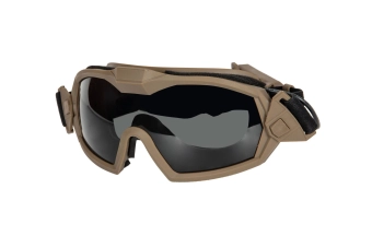 Tactical Goggles with Fan - Tan
