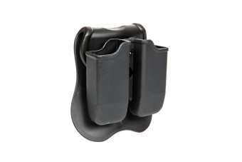 Ładownica na 2 magazynki pistoletowe (Glock / Sig ) - czarna