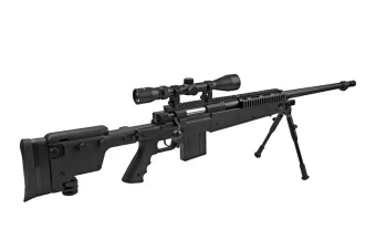 Airsoft pušky odstřelovací puška MB4407D - s dalekohledem a dvojnožkou