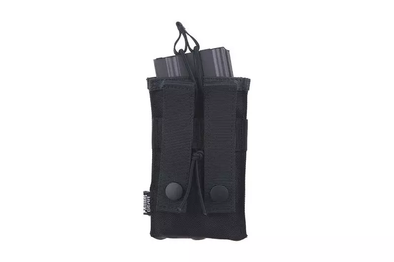 Open Top 1+1 Pouch - Black