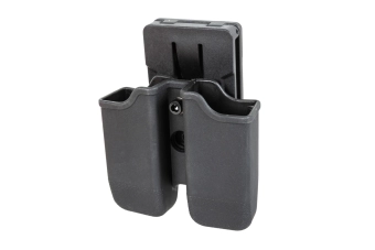 Double pistol magazine pouch - black