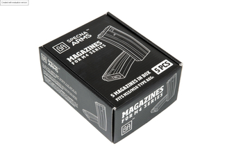 Jeu de 5 chargeurs real-cap 100 billes pour M4/M16 - noir 