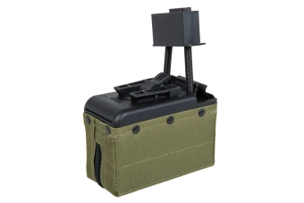 Elektrický krabicový zásobník A&amp;K na 2 000 nábojů pro repliky typu M249 Olive