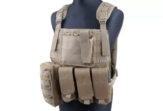 Taktická vesta MBSS typu Plate Carrier - Coyote