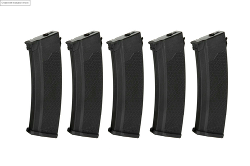 Lot de 5 chargeurs S-Mag Mid-cap de 175 cartouches pour la série J - Noir