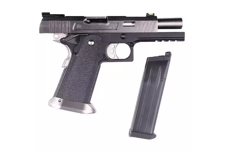 Pistola de airsoft Hi-capun Allosaurus de 4,3 fuerzas - plata