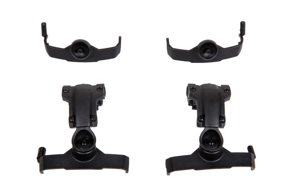 Comtac hoofdtelefoonadapter voor Team Wendy rails (AMP-type) - Zwart