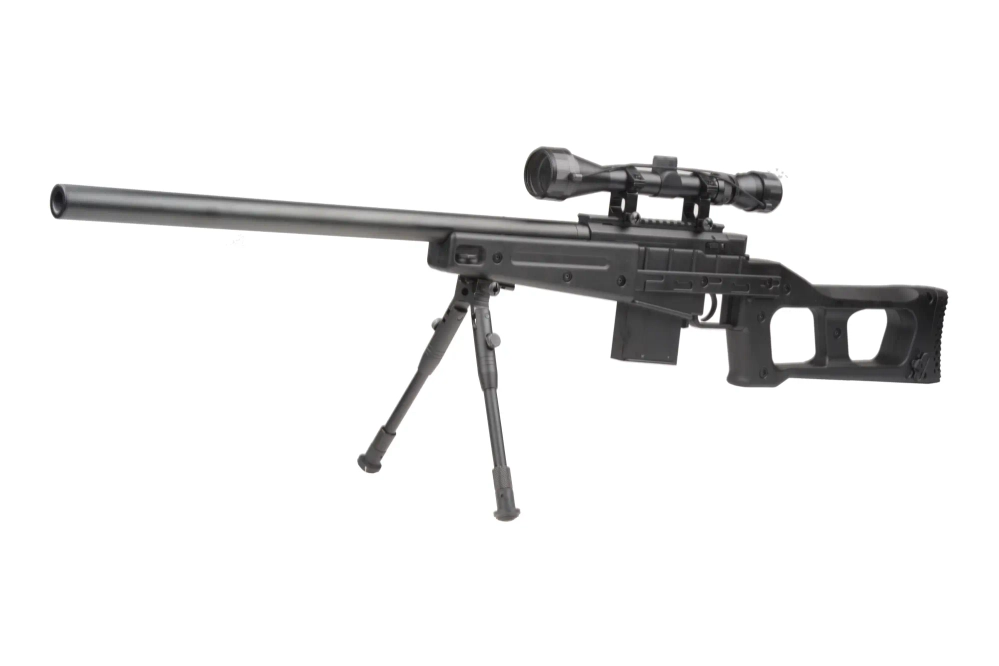 Francotirador de airsoft MB4408D - con linterna y bípode