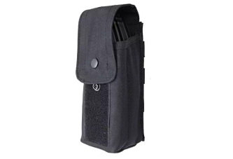 Single Pouch for 2 AK Magazines - Black