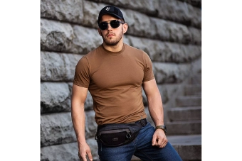93/7 T-shirt S - Coyote Brown