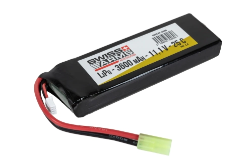 Swiss Arms 3600 mAh Li-Po battery 25 C 11.1V Mini Tamiya