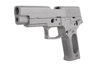 Esqueleto y cerradura para réplicas P226 - plata