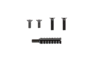 Cybergun Canik TP9 mounting plates with FDE reload handle