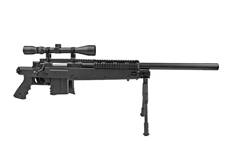 MB4406D sniper rifle replica with scope and bipod