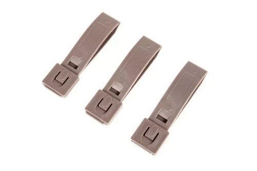 Set of 3 3 Polymer Buckles - Dark Earth"