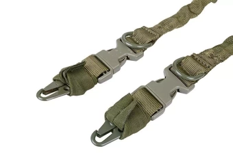 Dwupunktowy pas nośny Bungee - oliwkowy