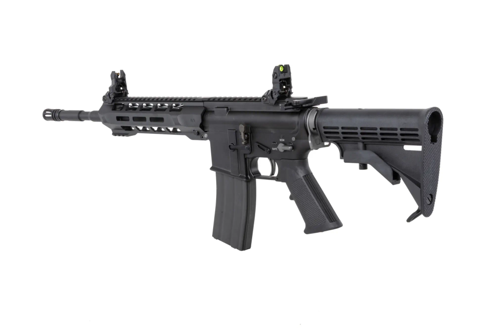 airsoft SRC DUAL POWER SR4 ZAROS Carabina GBB con cargador de gas red dotde