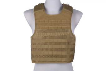 Lehká síťovina Plate carrier - hnědá