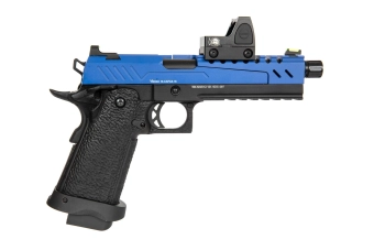 Hi-Capa 5.1 Split Side Pistol Replica - Blue / Black (with BDS Sight)