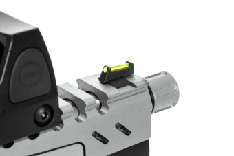 Réplique de pistolet Hi-capa 5.1 Split Slide – noir/chrome (avec viseur BDS) 
