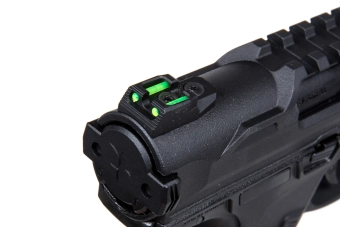 Pistola de airsoft Action Army AAP01C Shinobi GBB Full/Semina Auto Negra