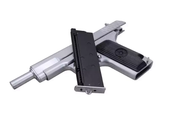 Réplique de pistolet à gaz SR-33 - argent 