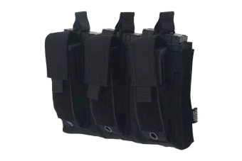 Open Top 3+3 Pouch - Black