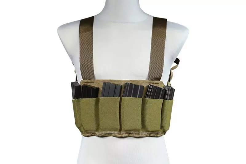 Low-Profile Speed Chest Rig Tactical Vest - Coyote Brown