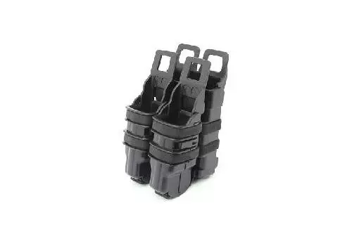 Jeu de pochettes FAST pour chargeurs 5.56 et 9mm - noir